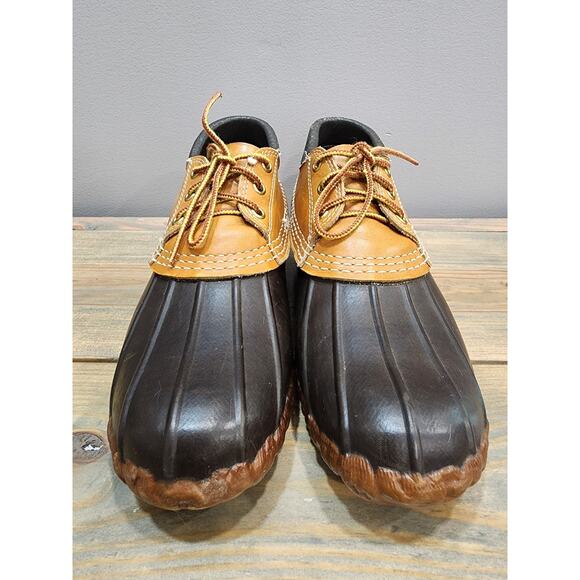 L.L. Bean Maine Hunting Shoe Duck Boots Size 8 Waterproof Leather & Rubber - Picture 2 of 8